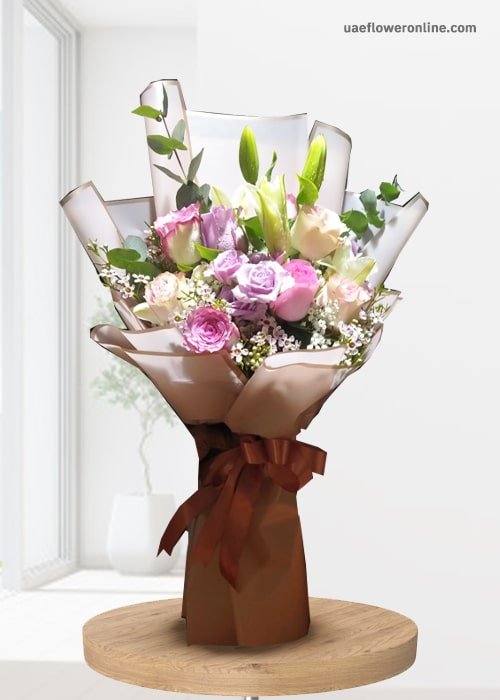 Elegance Rose And Lily Bouquet