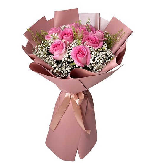 20 Pink Rose Bouquet