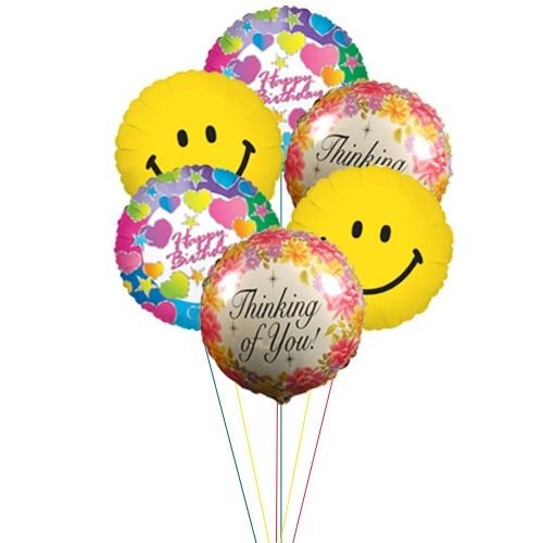 6 Pc Happy Birthday Balloons