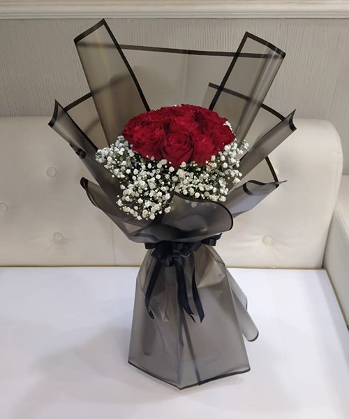 Vivid 20 Red Roses Bouquet