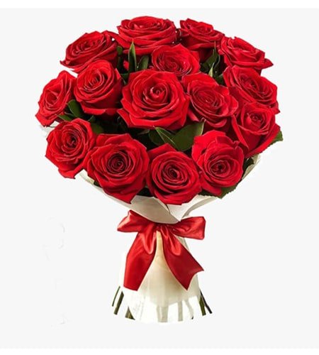 Delightful 15 Red Rose Bouquet