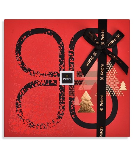 Christmas Tree Red Design Chocolate Gift